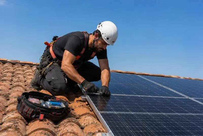 Maintenance et monitoring de panneaux solaires à Montjoire